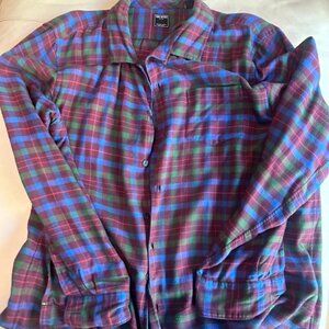 Todd Snyder Men's plaid flannel shirt